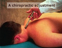 patient receiving a chiropractic adjustment